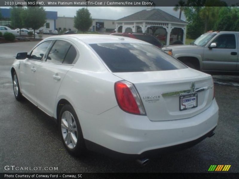 White Platinum Metallic Tri-Coat / Cashmere/Fine Line Ebony 2010 Lincoln MKS FWD