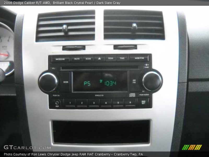 Controls of 2008 Caliber R/T AWD