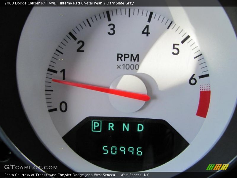 Inferno Red Crystal Pearl / Dark Slate Gray 2008 Dodge Caliber R/T AWD
