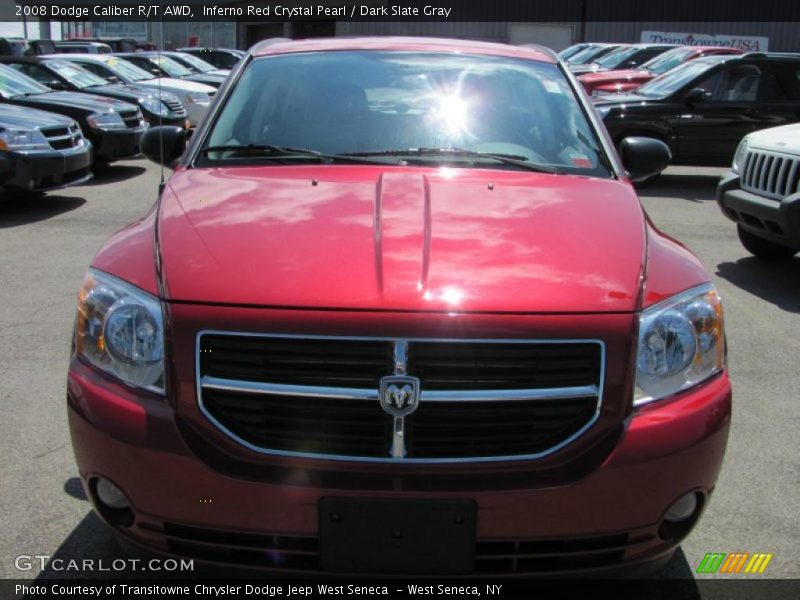 Inferno Red Crystal Pearl / Dark Slate Gray 2008 Dodge Caliber R/T AWD