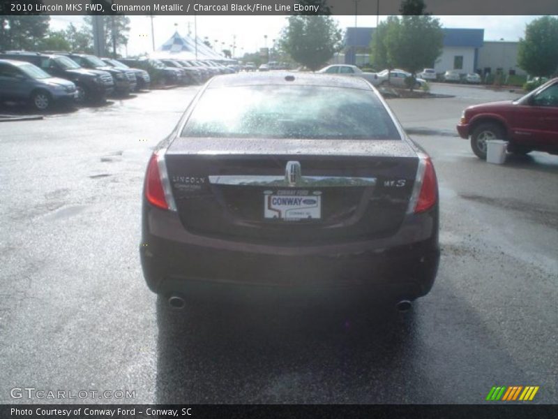 Cinnamon Metallic / Charcoal Black/Fine Line Ebony 2010 Lincoln MKS FWD