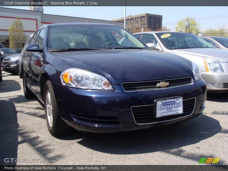 Imperial Blue Metallic / Gray 2008 Chevrolet Impala LT
