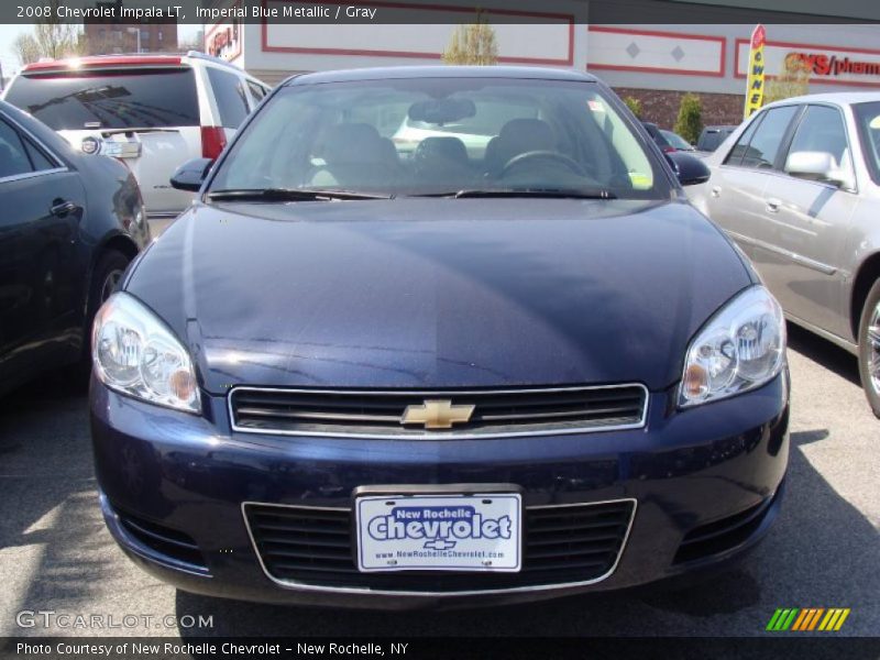 Imperial Blue Metallic / Gray 2008 Chevrolet Impala LT