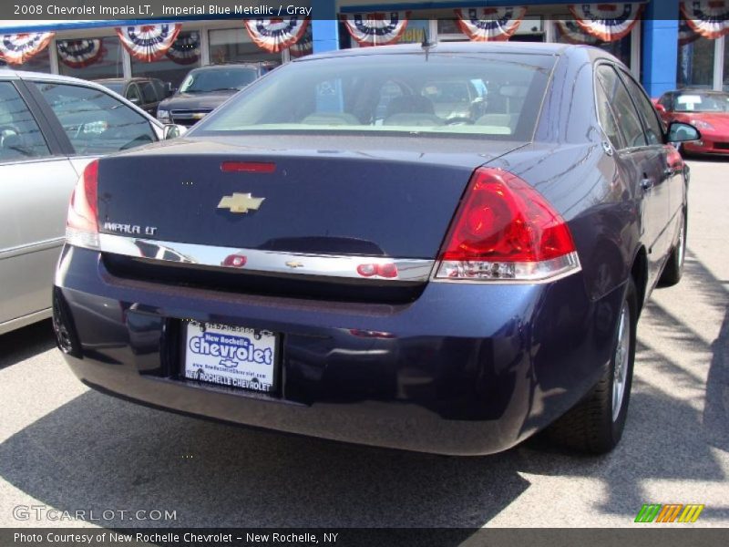 Imperial Blue Metallic / Gray 2008 Chevrolet Impala LT