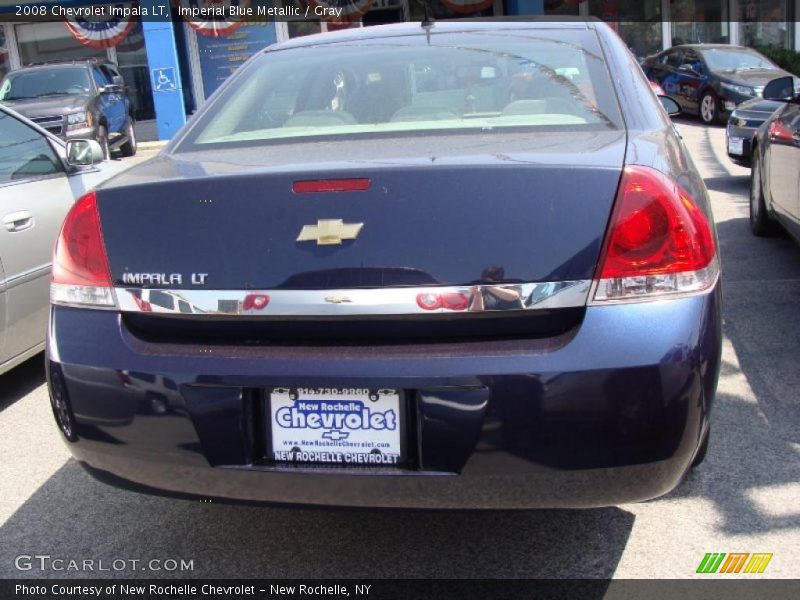 Imperial Blue Metallic / Gray 2008 Chevrolet Impala LT