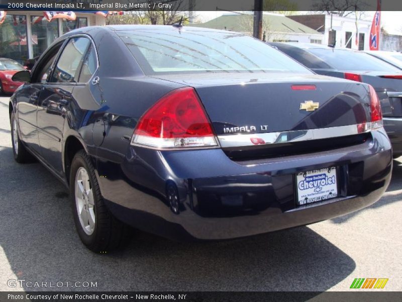 Imperial Blue Metallic / Gray 2008 Chevrolet Impala LT