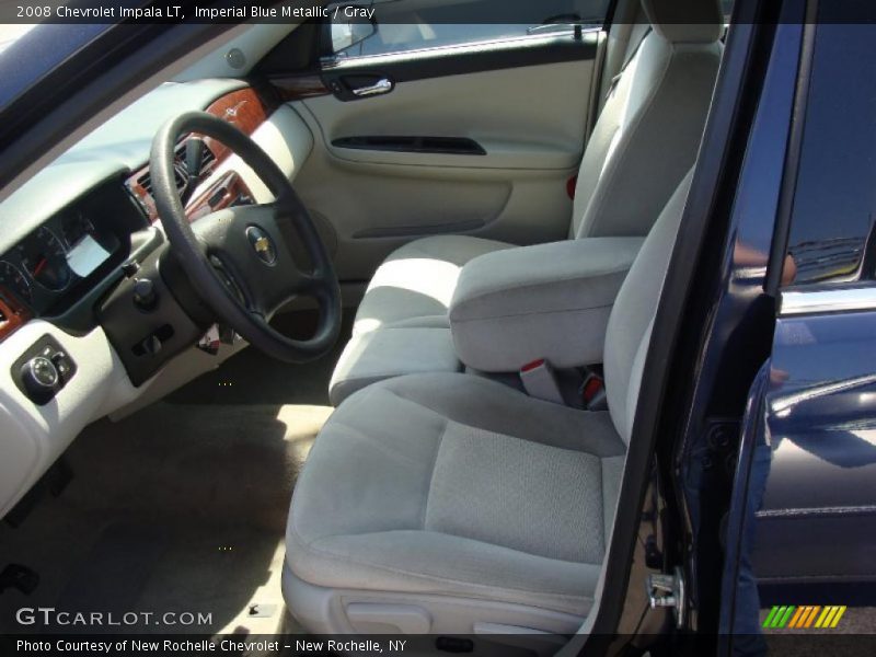 Imperial Blue Metallic / Gray 2008 Chevrolet Impala LT