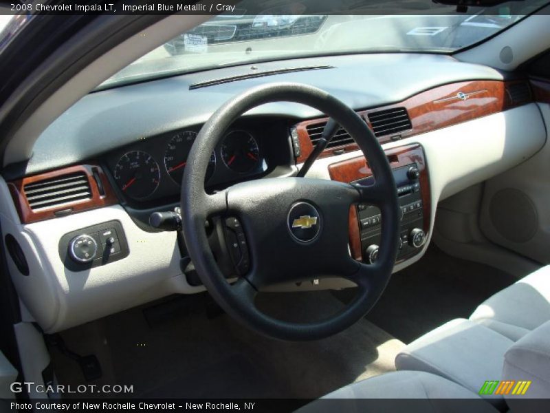 Imperial Blue Metallic / Gray 2008 Chevrolet Impala LT