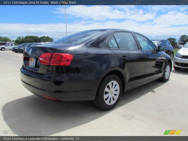 Black / Titan Black 2011 Volkswagen Jetta SE Sedan