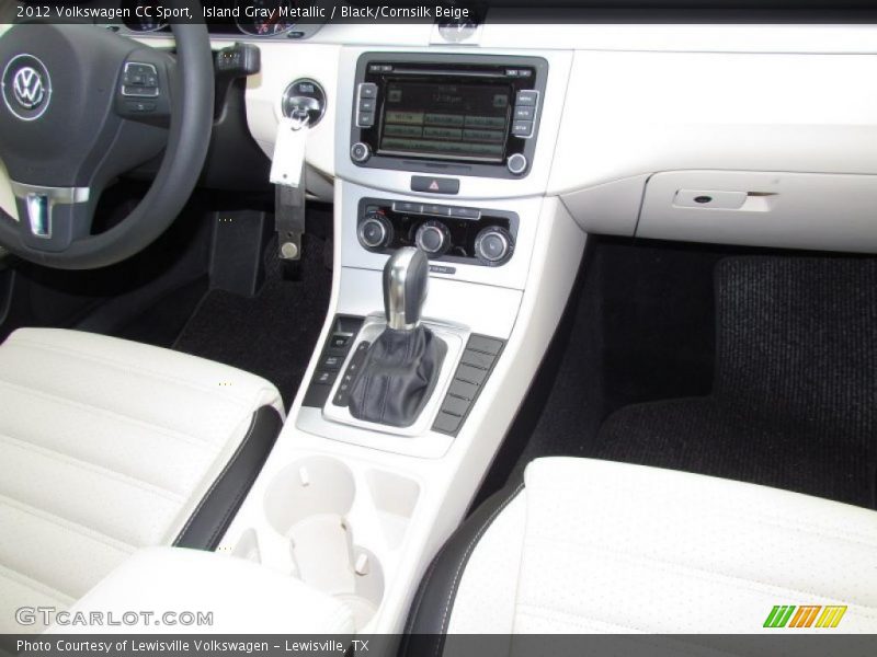 Island Gray Metallic / Black/Cornsilk Beige 2012 Volkswagen CC Sport
