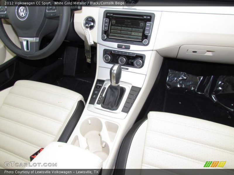 White Gold Metallic / Black/Cornsilk Beige 2012 Volkswagen CC Sport