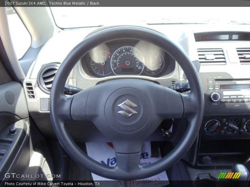 Techno Blue Metallic / Black 2007 Suzuki SX4 AWD