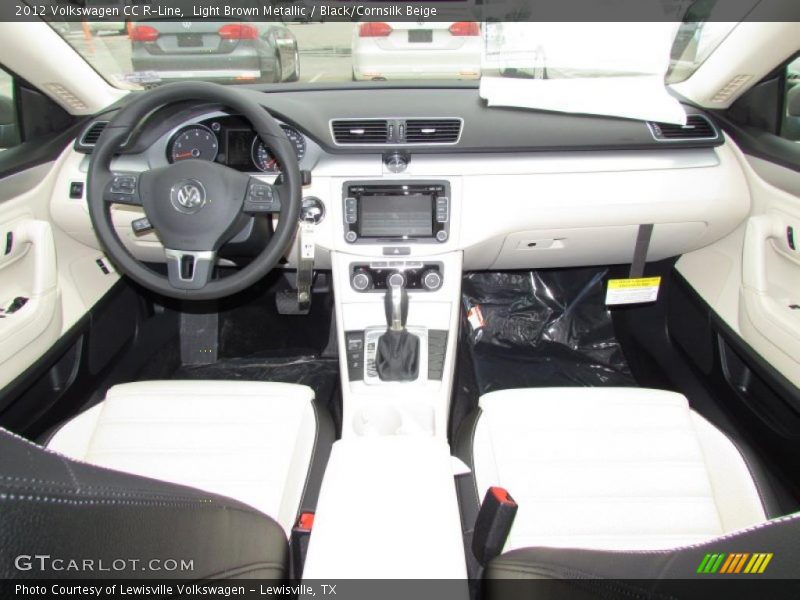 Light Brown Metallic / Black/Cornsilk Beige 2012 Volkswagen CC R-Line