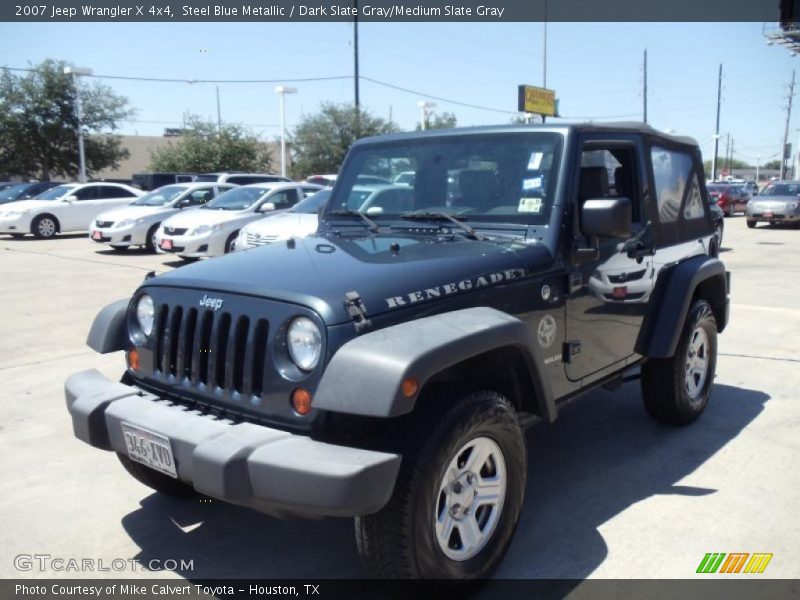 Steel Blue Metallic / Dark Slate Gray/Medium Slate Gray 2007 Jeep Wrangler X 4x4