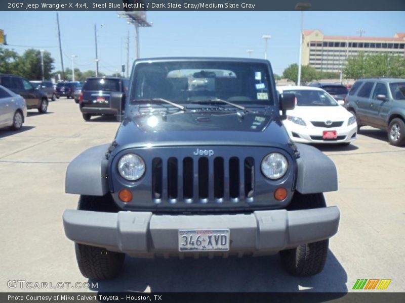 Steel Blue Metallic / Dark Slate Gray/Medium Slate Gray 2007 Jeep Wrangler X 4x4