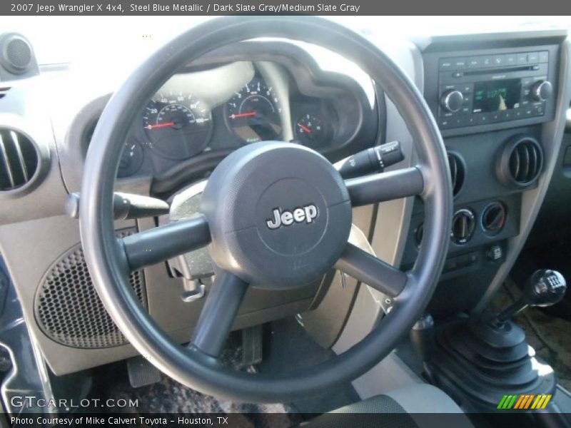 Steel Blue Metallic / Dark Slate Gray/Medium Slate Gray 2007 Jeep Wrangler X 4x4