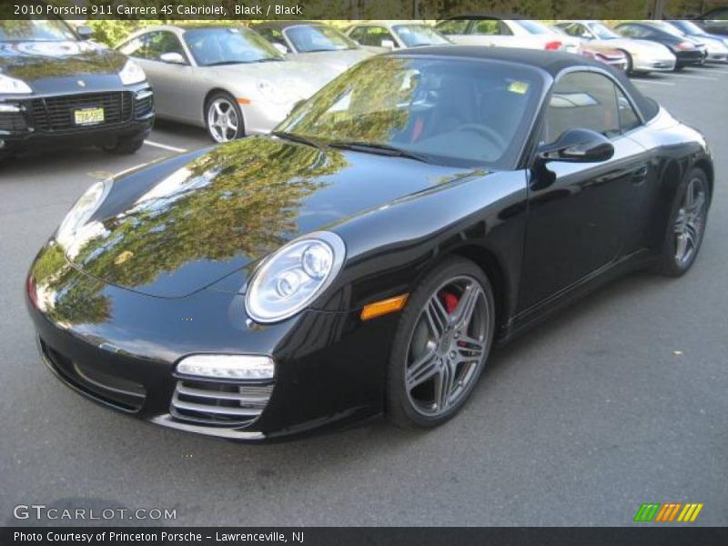 Black / Black 2010 Porsche 911 Carrera 4S Cabriolet