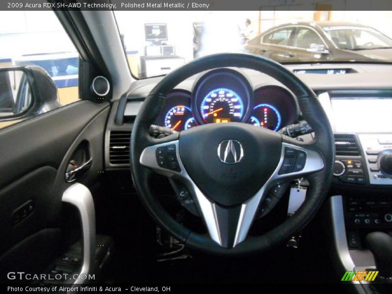Polished Metal Metallic / Ebony 2009 Acura RDX SH-AWD Technology