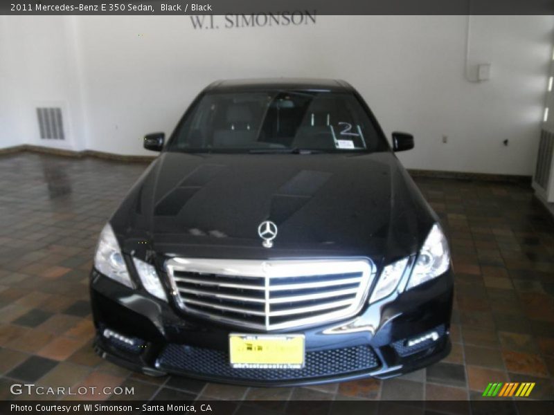 Black / Black 2011 Mercedes-Benz E 350 Sedan