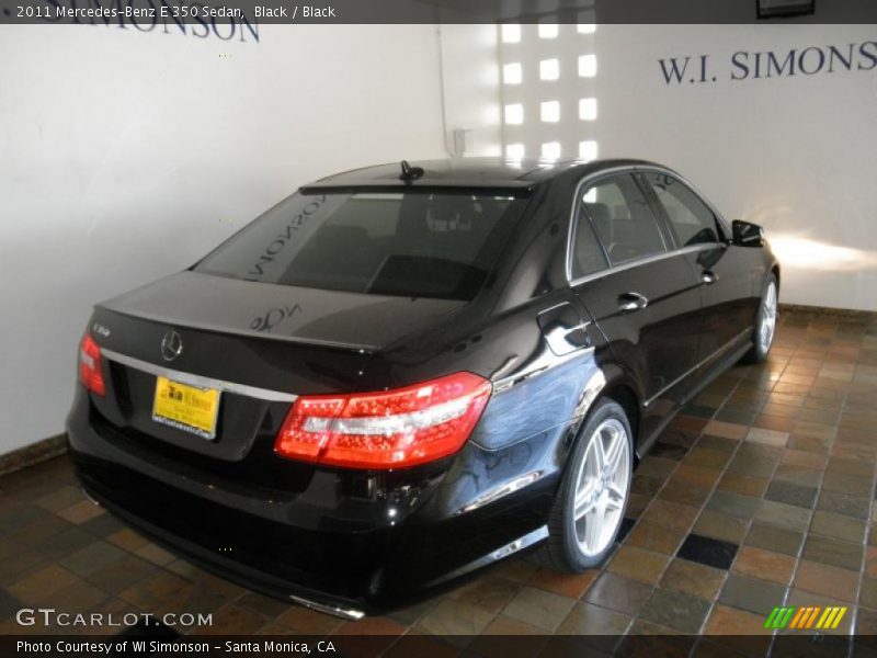 Black / Black 2011 Mercedes-Benz E 350 Sedan