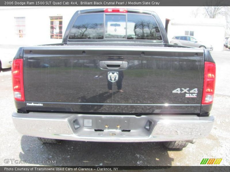Brilliant Black Crystal Pearl / Medium Slate Gray 2006 Dodge Ram 1500 SLT Quad Cab 4x4