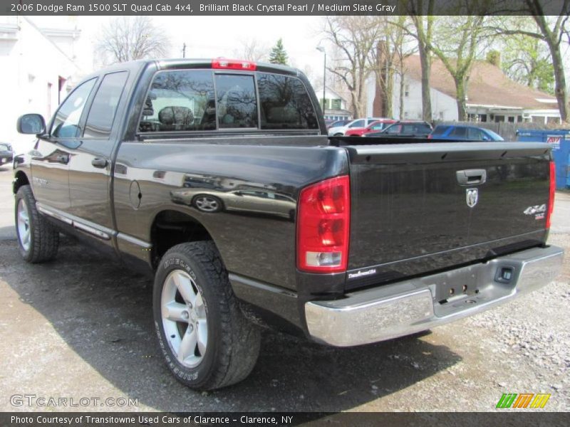 Brilliant Black Crystal Pearl / Medium Slate Gray 2006 Dodge Ram 1500 SLT Quad Cab 4x4