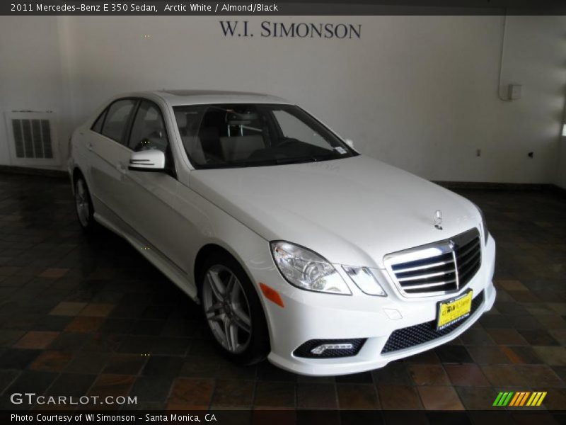 Arctic White / Almond/Black 2011 Mercedes-Benz E 350 Sedan