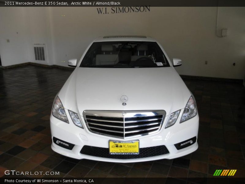 Arctic White / Almond/Black 2011 Mercedes-Benz E 350 Sedan