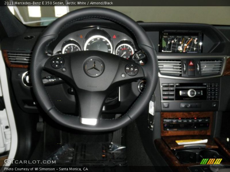 Arctic White / Almond/Black 2011 Mercedes-Benz E 350 Sedan