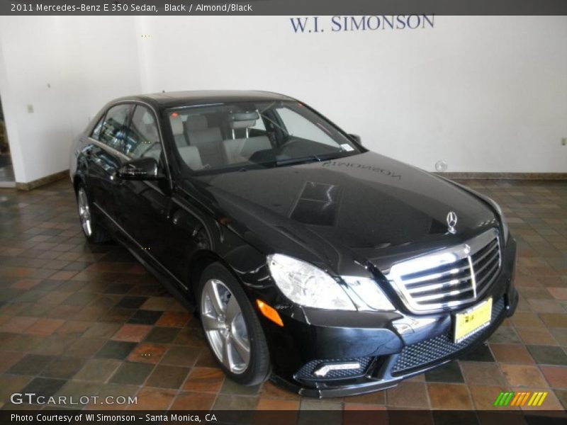 Black / Almond/Black 2011 Mercedes-Benz E 350 Sedan