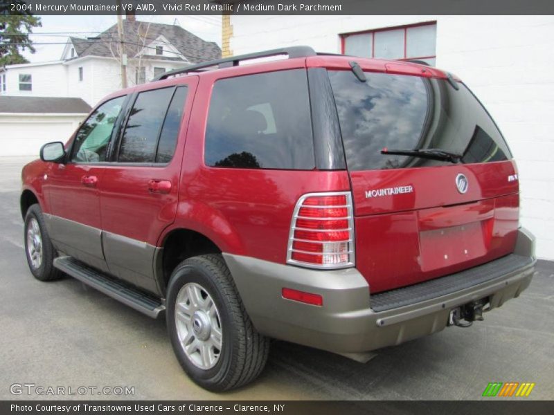 Vivid Red Metallic / Medium Dark Parchment 2004 Mercury Mountaineer V8 AWD