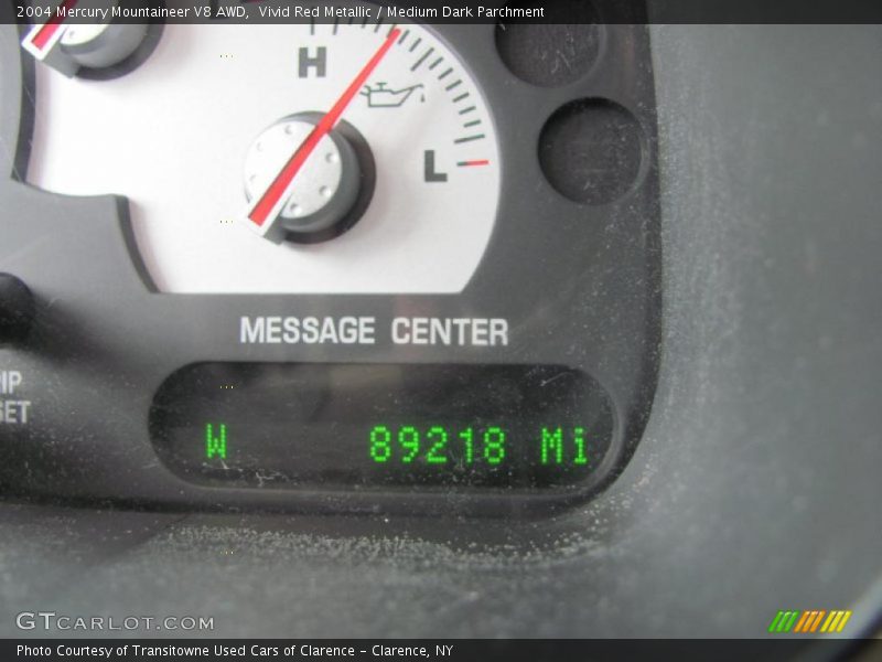 Vivid Red Metallic / Medium Dark Parchment 2004 Mercury Mountaineer V8 AWD