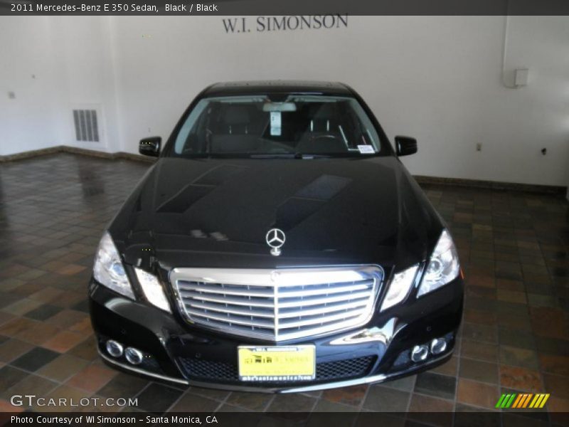 Black / Black 2011 Mercedes-Benz E 350 Sedan