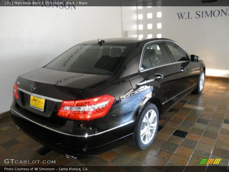 Black / Black 2011 Mercedes-Benz E 350 Sedan