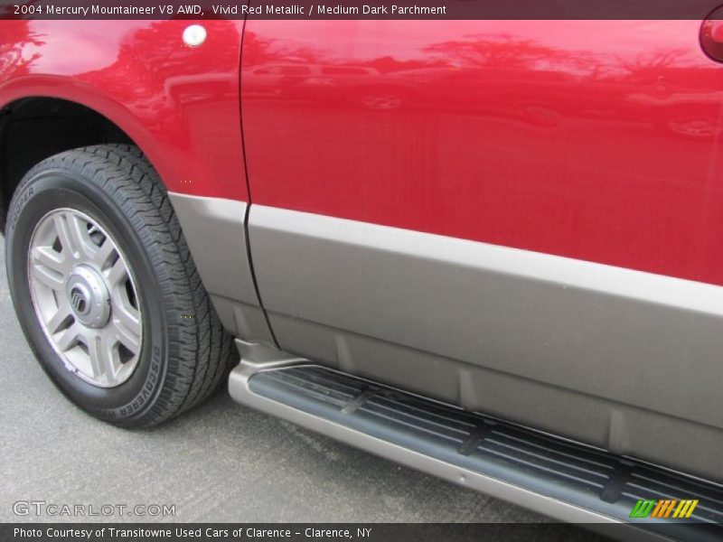 Vivid Red Metallic / Medium Dark Parchment 2004 Mercury Mountaineer V8 AWD