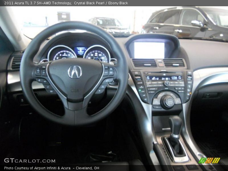 Crystal Black Pearl / Ebony Black 2011 Acura TL 3.7 SH-AWD Technology