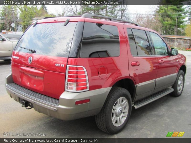 Vivid Red Metallic / Medium Dark Parchment 2004 Mercury Mountaineer V8 AWD