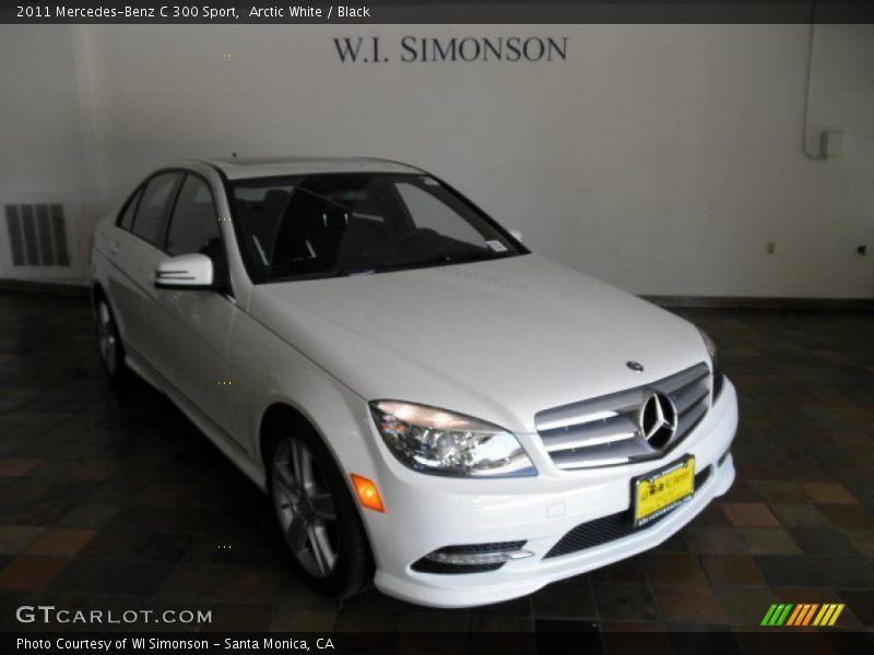 Arctic White / Black 2011 Mercedes-Benz C 300 Sport