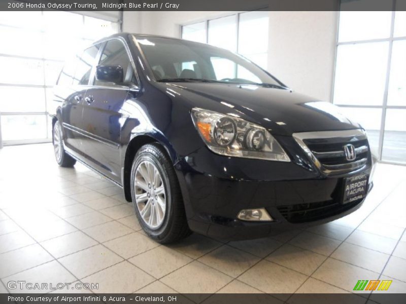 Midnight Blue Pearl / Gray 2006 Honda Odyssey Touring