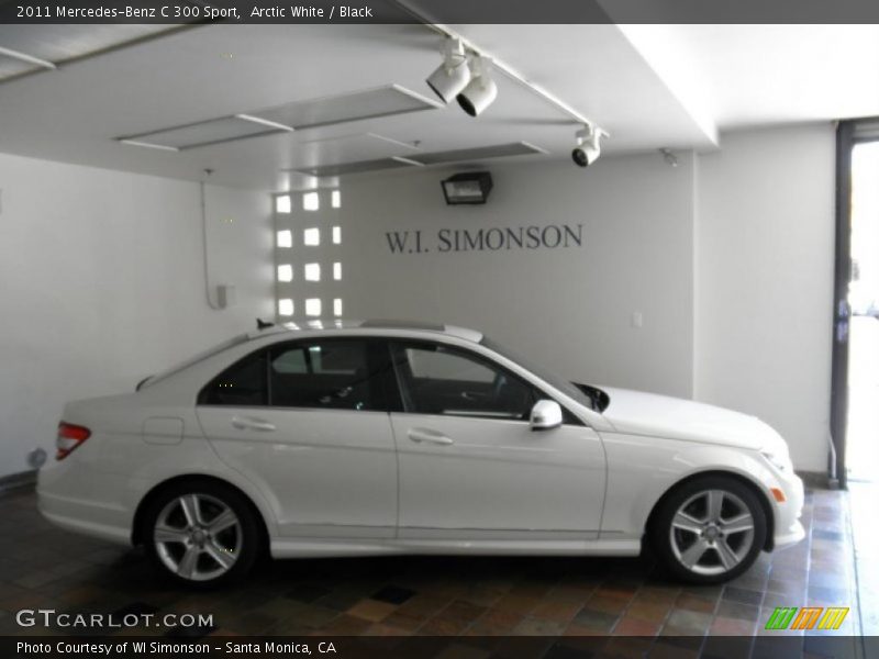Arctic White / Black 2011 Mercedes-Benz C 300 Sport