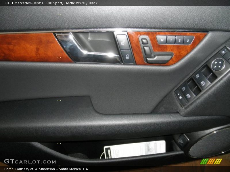 Arctic White / Black 2011 Mercedes-Benz C 300 Sport