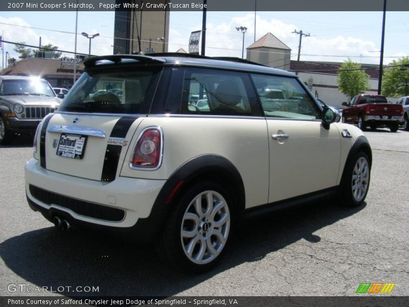 Pepper White / Gravity Tuscan Beige 2007 Mini Cooper S Hardtop