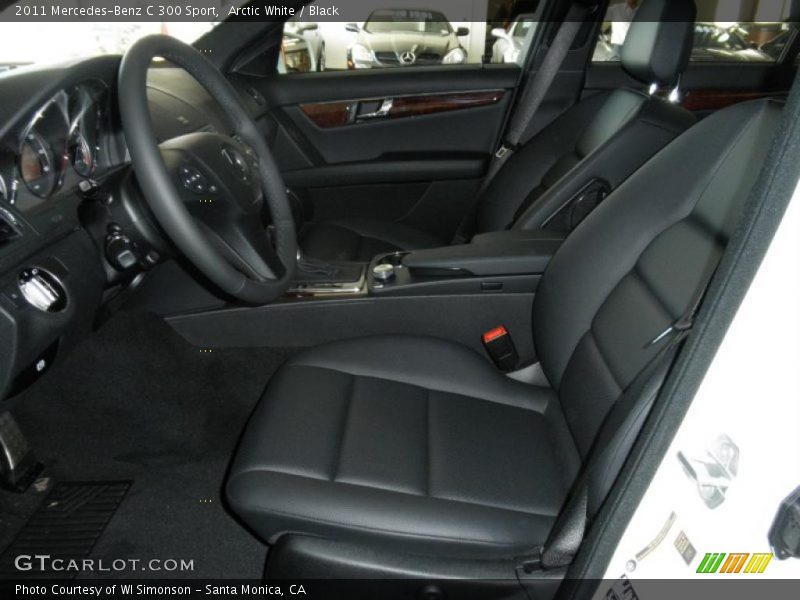 Arctic White / Black 2011 Mercedes-Benz C 300 Sport