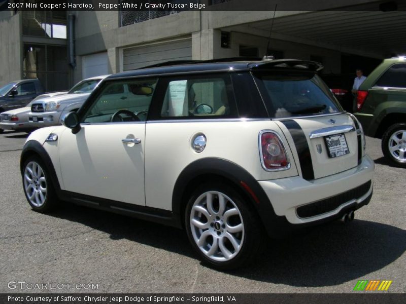 Pepper White / Gravity Tuscan Beige 2007 Mini Cooper S Hardtop
