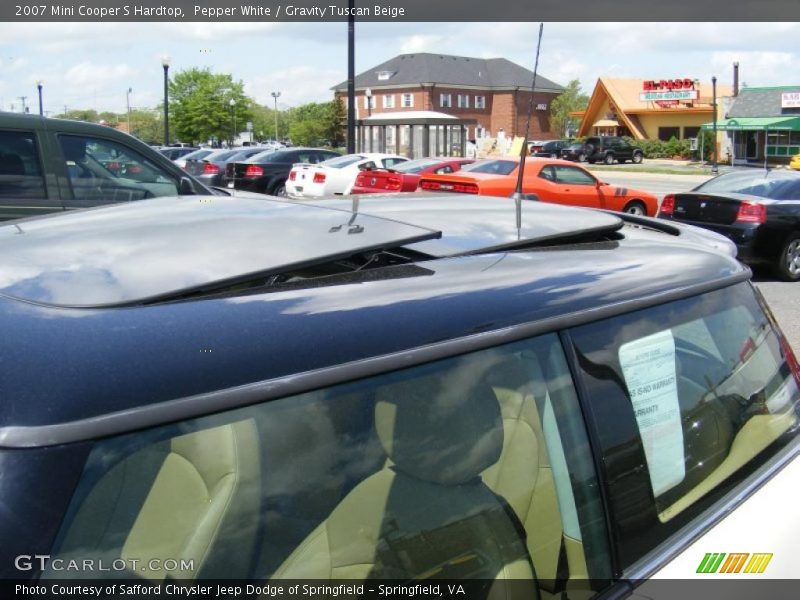 Pepper White / Gravity Tuscan Beige 2007 Mini Cooper S Hardtop