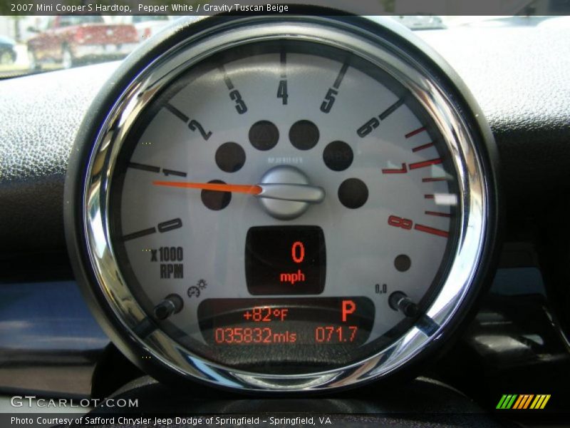 Pepper White / Gravity Tuscan Beige 2007 Mini Cooper S Hardtop