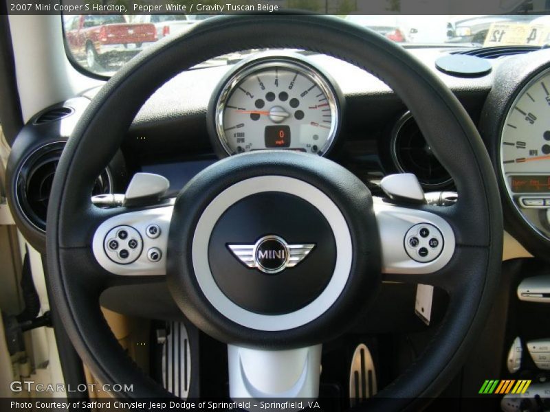 Pepper White / Gravity Tuscan Beige 2007 Mini Cooper S Hardtop