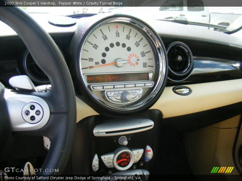 Pepper White / Gravity Tuscan Beige 2007 Mini Cooper S Hardtop