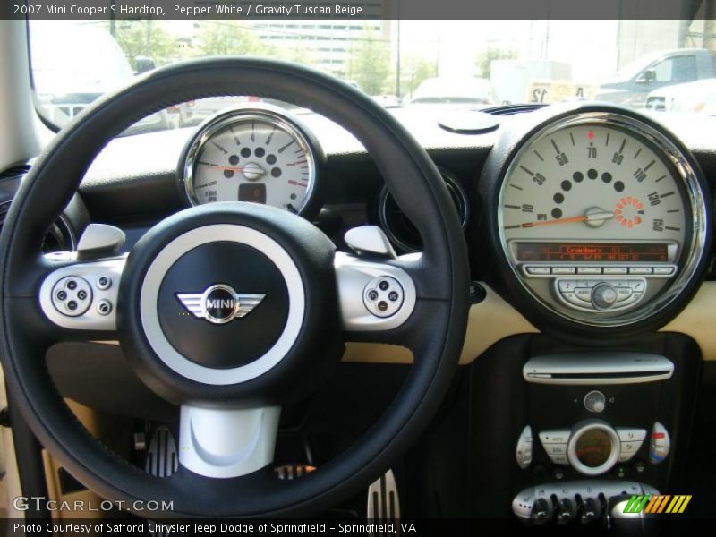Pepper White / Gravity Tuscan Beige 2007 Mini Cooper S Hardtop