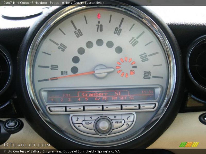Pepper White / Gravity Tuscan Beige 2007 Mini Cooper S Hardtop